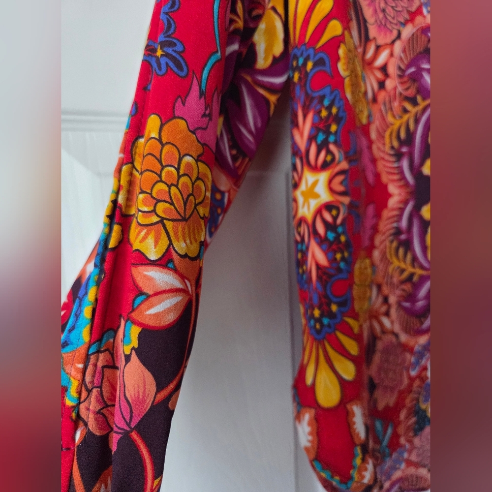 LOFT Boho Mixed Floral Paisley Split Sleeve Blouse – Size SP Excellent Condition - Picture 8 of 14